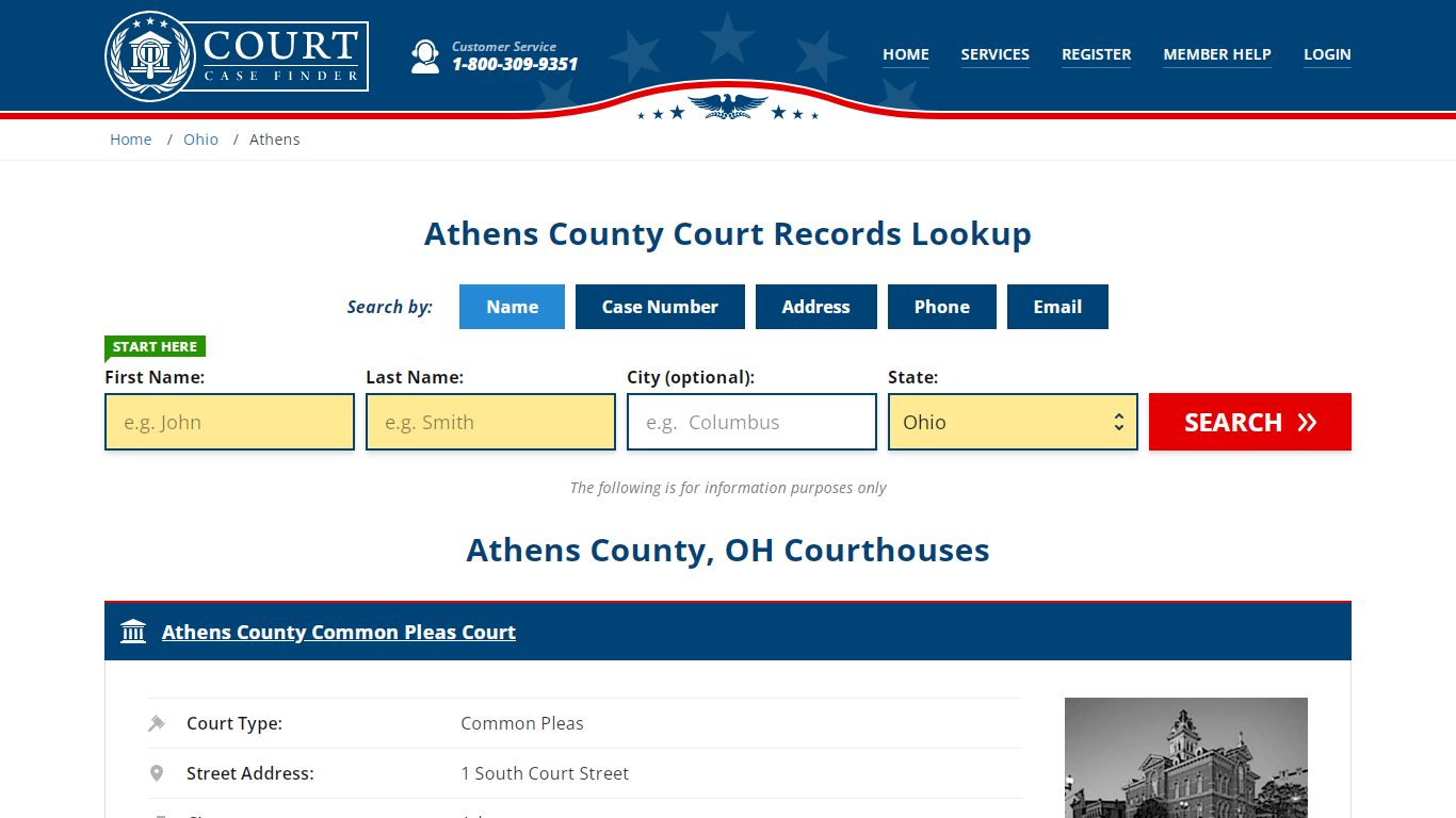 Athens County Court Records | OH Case Lookup